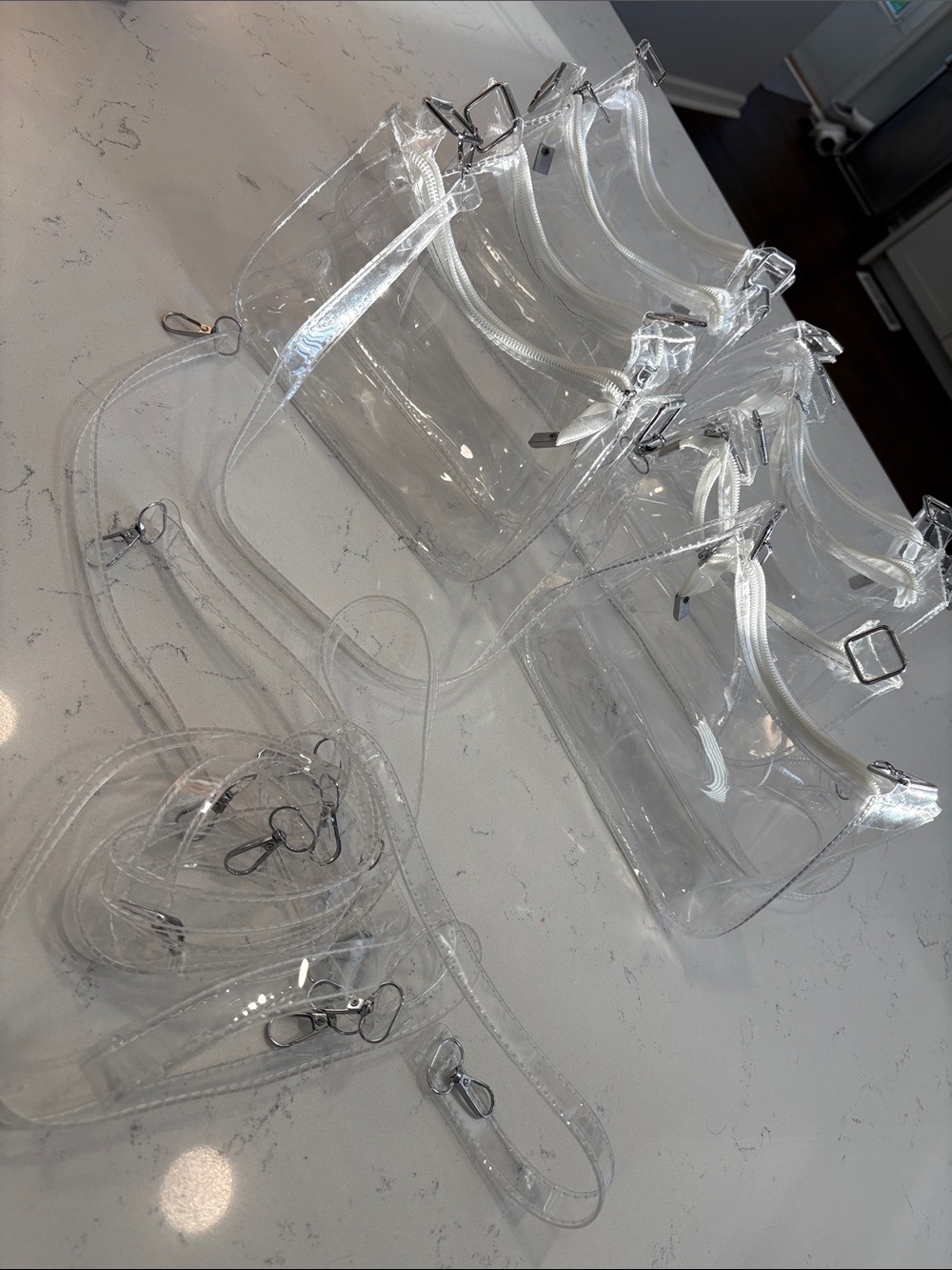 8 SHEIN Clear PVC Crossbody Bag - Transparent